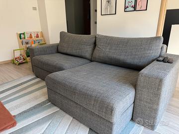 Divano 3 posti allungabile in tessuto Pezzini