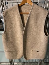 Gilet tirolese in lana cotta