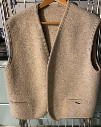 Gilet tirolese in lana cotta