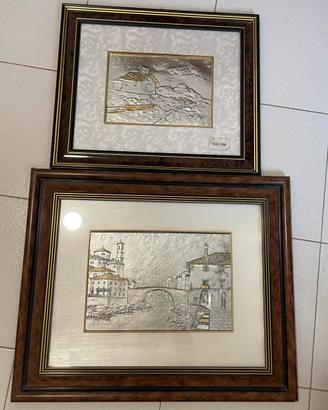 Coppia di quadri vintage Made in Italy anni ’80