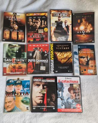 Lotto di 11 DVD genere thriller / horror / azione