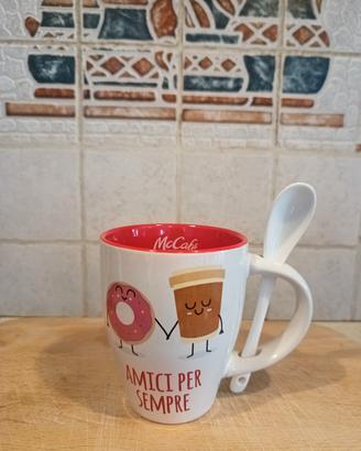 Tazza mug McCafé "Amici per sempre" con cucchiaino