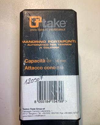 Mandrino Take 01-16 mm con attacco B18