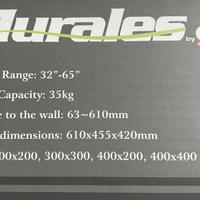 Staffa supporto TV murale parete CIATTI LONG400