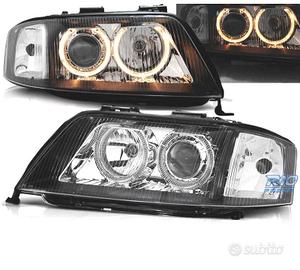 FARI AUDI A6 99-01 OCCHI ANGELI SFONDO NERO