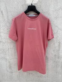 T-shirt rosa Calvin Klein taglia L