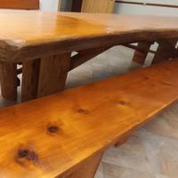 Tavolo in abete rosso massiccio asse unica 320 cm