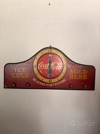 Orologio appendiabiti Coca-Cola stile vintage