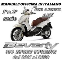 Manuale Officina Piaggio Beverly 350 2011 al 2020