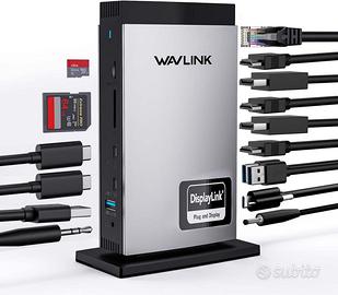 WAVLINK DisplayLink Docking Station Triple 4K60Hz