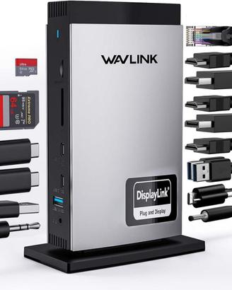 WAVLINK DisplayLink Docking Station Triple 4K60Hz