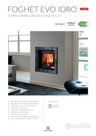 Termocamino Legna-Pellet JOLLY MEC FOGHET EVO IDRO