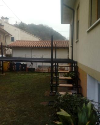 Terrazza/solarium esterna in ferro verniciato 