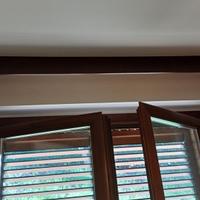 2 Zineffe per tende con cassone in legno