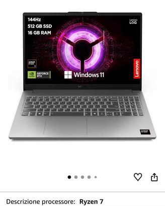 Lenovo LOQ 15" Notebook Gaming,