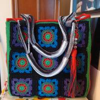 borsa Granny uncinetto 