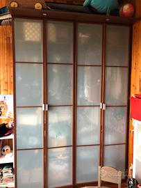 Ante armadio Pax Ikea vetro e legno