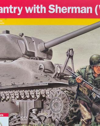 American Infantry+carro armato Sherman scala 1:72