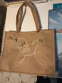 Borsa tote in iuta
