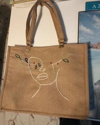 Borsa tote in iuta