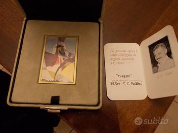 incisione su argento massiccio925/1000