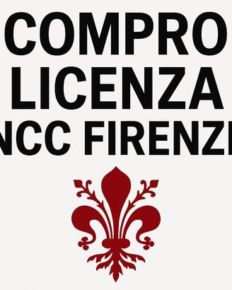 Autorizzazione Ncc Firenze Comune/Provincia