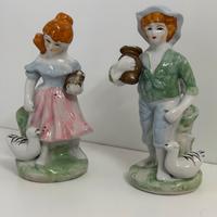 Coppia statuine porcellana