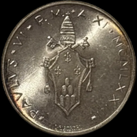 500 d'argento Lire Città del Vaticano 1972 MSPL