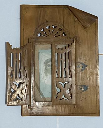 Retablo di arte sacra antica