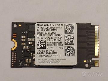 SSD 512GB Samsung PM991, M2 NVMe PCIe DA TESTARE