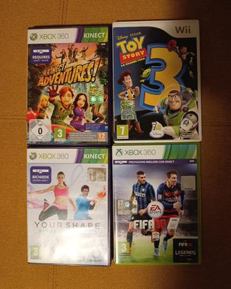 giochi vari Xbox 360 e wii in blocco a 5 eur