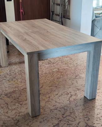 Tavolo allungabile 90x160cm e prolunga da 50cm