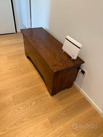 Cassapanca legno, arte povera primi 900