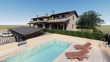 Ampio trilocale in costruzione nell'entroterra