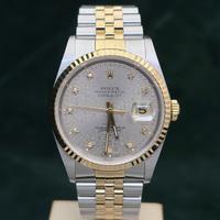 Rolex Datejust 16233 Grigio Diamanti Computer 36