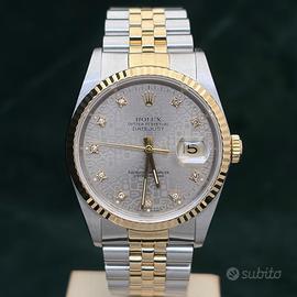 Rolex Datejust 16233 Grigio Diamanti Computer 36