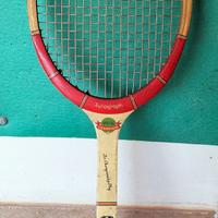 racchetta da tennis in legno 