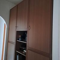 Armadio a muro da incasso noce