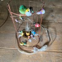 Mathieu Challieres lamp. da tavolo mini voliera