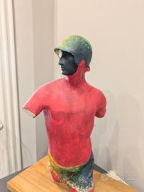 Statua in gesso artistica con base in rovere – pez