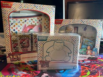 Pokemon 151 Lotto ETB ,Box Raccoglitore e starter