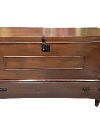Cassapanca contenitore arte povera in legno massel