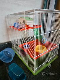 Gabbia per criceto con accessori – 45x30x47 cm