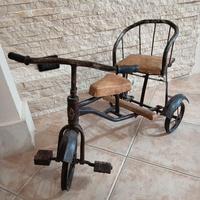 Triciclo biposto in metallo inizio 900'