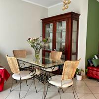 Tavolo rustico ferro battuto e 4 sedie