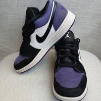 Scarpe Nike Jordan basse viola/nere 36