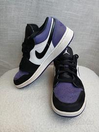 Scarpe Nike Jordan basse viola/nere 36