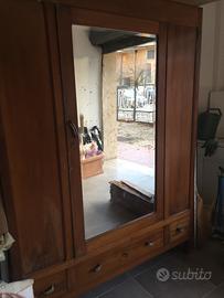 ARMADIO antico primi novecento in noce