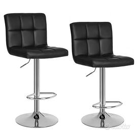 SONGMICS LJB64B Coppia Sgabelli da Bar o Cucina