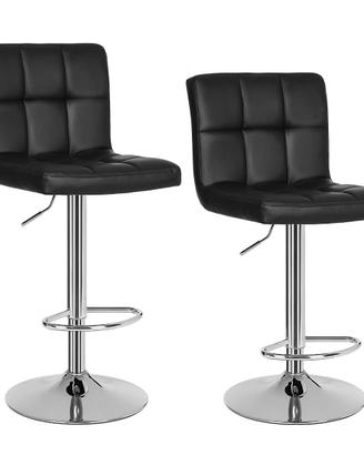 SONGMICS LJB64B Coppia Sgabelli da Bar o Cucina